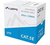 Cavo di Rete Rigido UTP Categoria 5e Lanberg LCU5-11CC-0305-S Bobina 305 m