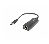 LANBERG NC-1000-01 ADAPTADOR DE Cable USB-A RJ-45 NegroStandard