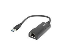 Lanberg NC-1000-01 Nero Nic 1000 Mbps USB 3.0 USB->RJ45 ETHERNET ADAPTER NETWORK