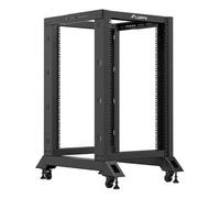 Rack Lanberg OR01-6818-B Open Rack 18U 600 kg Nero con Ruote PCT
