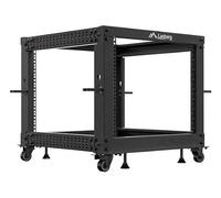 Lanberg Open Rack 19" 9U 600X600-1100 Regolabile Nero
