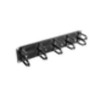 LANBERG ORGANIZADOR DE Cables AK-1204-B 19 Panel CEPILLADO 5 SOPORTES DE PLASTICO Tipo B 2U Negro