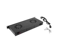 LANBERG Pannello di Ventilazione LCD 2 ventole TERMOSTATO 230 V 1U Rack 19 Nero