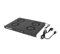 LANBERG Pannello Ventola LCD 4 Ventole Termostato 230 V 1U Rack 19 Nero