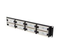 LANBERG Patch Panel 48 Porte 2U 19? Cat.6 Nero Marca