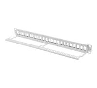 Lanberg Patch panel vuoto 24 porte 1U per moduli Keystone Grigio
