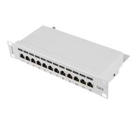 LANBERG Patch Panel 10'', 12 Port 1U, CAT6, Grey