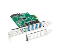 LANBERG PCI Express X1 Card a 4X USB-A 3.1 Gen1 Basso Profilo