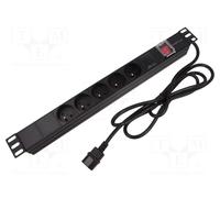 LANBERG PDU-05E-0200-IEC-BK Lista di alimentazione