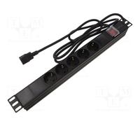 PDU-05F-0200-IEC-BK Presa elettrica: Prese di sicurezza: 5 230VAC 10A nero 2