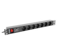 Lanberg Power Distribution Unit, Black, One Size
