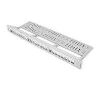 Lanberg Patch Panel PPKS-1124-S 1U in ABS plastica montaggio in rack grigio