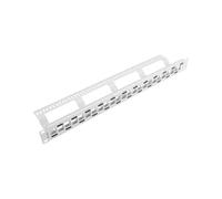 LANBERG PPKS-1224-S Patch Panel 24 PUERTOS ESCALONADOS 1U con ORGANIZADOR para MÃ“DULOS Keystone Gris
