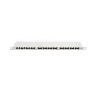 Lanberg PPS6-0024-S RJ-45 Cat6 Grigio Metallo Montaggio a rack 0.5U 24 x RJ-45