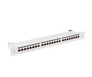 Lanberg PPS7-1024-S Cat7 F/UTP (FTP) Grigio ABS Metallo Montaggio a rack 1U 19"