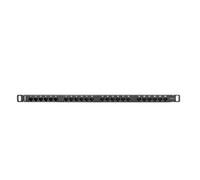 Patch Panel 24 PORTE 0,5U Cat.6 Nero PPU6-0024-B