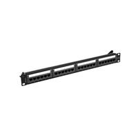 Lanberg PPUA-1024-B Patch Panel Cat6a U/UTP Nero ABS Metallo 1U Lanberg PPUA-1024-B Patch Panel Cat6a U/UTP Nero ABS Metallo 1U