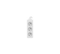 Lanberg PS0-03E-0300-W prolunghe e multiple 3 m 3 presa(e) AC Interno Bianco