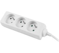 Lanberg PS0-03E-0300-W prolunghe e multiple 3 m 3 presa(e) AC Interno Bianco