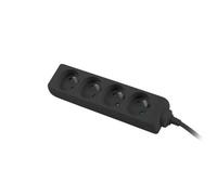 Lanberg PS0-04E-0150-BK prolunghe e multiple 1,5 m 4 presa(e) AC Interno Nero