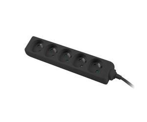 Lanberg PS0-05E-0150-BK prolunghe e multiple 1,5 m 5 presa(e) AC Interno Nero