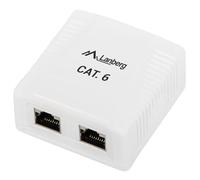 LANBERG - Rack Cabinets FTP Data Box 2-Port RJ45 Shielded Cat. 6