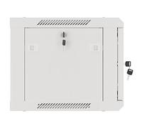 Lanberg Armadio Rack 19" da parete 6U 600x450 con porta metallica grigia (Pacchetto Plano)