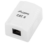 Lanberg Roseta Lanberg Cat.6 UTP 1x Prende il Bianco RJ45