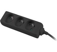 Lanberg PS0-03E-0300-BK prolunghe e multiple 3 m 3 presa(e) AC Interno Nero