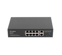 Lanberg Switch 100MB PoE+/2x1GB unmanag. 10/19" 120W RSFE-8P-2GE-120