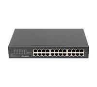 Lanberg Switch RSGE-24 – Non gestito 24 porte Gigabit (10/100/1000) Rack 1U Nero