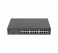 Lanberg Switch RSGE-24 – Non gestito 24 porte Gigabit (10/100/1000) Rack 1U Nero