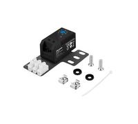 LANBERG TERMOSTATO Lazo CERRADO 10A para ARMARIOS Rack con OREJA 19 "Y BLOQUE DE TERMINALES Negro