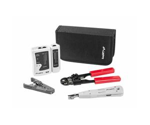 LANBERG Tool Kit for Nets NT-0301, TESTER, PELLCABLE, CRIMPER, INSERT TOOL