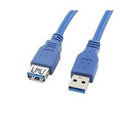 lanberg US3E from/10cc/0018/B USB 3.0 A Male to A Female Extender, 1.8 m Blue