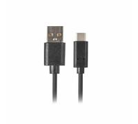 LANBERG USB 2.0 Male/USB C Male Quick Charge 3.0 1M Black