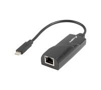 Adattatore USB C Con Rete RJ45 Lanberg NC-1000-02 NERO 0,15 m NEW