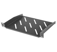 lanberg Vassoio fisso 1U 254X180 mm fino a 20 kg Rack 10» nero