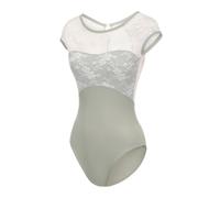 Lanbodance Body per Donne a Maniche Corte da Balletto per Danza Adulta e Ginnastica, X-Small