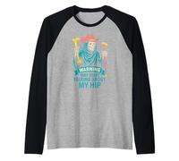 L'anca Rotta può Parlare del Mio Recupero Chirurgico per Uomini Divertenti all'anca Maglia con Maniche Raglan
