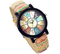 Lancardo Cathedral vetro quadrante colore venature in legno orologio al quarzo (pezzi)