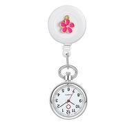 Lancardo orologio da infermiera, semplice e alla moda fiore petalo elastico lavoro orologio da infermiera, 3. Petali rossi