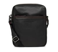 Lancaster - Borsa a tracolla in pelle vintage nera/rossa - - Bags - Uomo - Nero - ONE SIZE