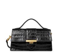 Lancaster Paris Borsa baguette Exotic Ily con patta e fermaglio Nero T.U.