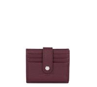 Lancaster | Foulonne PM - Portacarte in pelle di vacchetta grana Bordeaux
