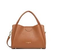 LANCASTER | Ida Double - Borsa a Mano Pelle di Vacchetta Granato Cammello - In - Arancione, Cammello - In - Arancione, Taglia unica