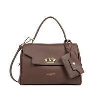 LANCASTER | Mademoiselle Grace - Borsa a Mano Pelle di Vacchetta Pieno Fiore Marrone