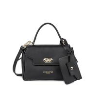 LANCASTER | Mademoiselle Grace - Borsa a Mano Piccola Pelle di Vacchetta Pieno Fiore Nero