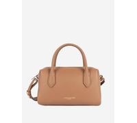 Borsa a tracolla in pelle con zip, DONNA CUBE Marrone TU
