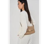Borsa a tracolla con patta magnetica in pelle, PARIS PHILOS Beige TU